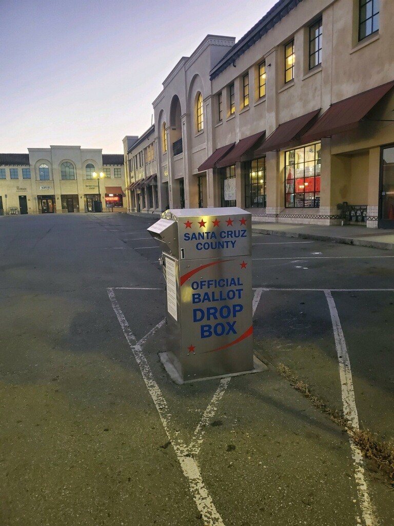 Watsonville Parking Lot 14 drop box